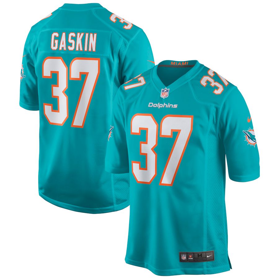 Men Miami Dolphins #37 Myles Gaskin Nike Green Game NFL Jersey